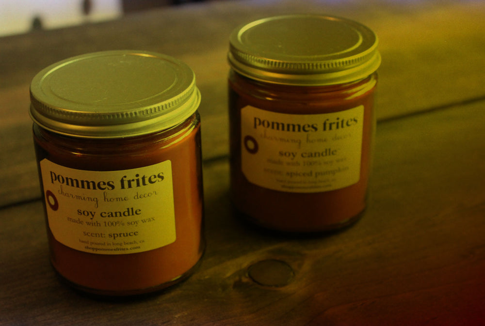 The P.F. Candle Co. Los Angeles - P.F. Over The Years - Can you guess what sold the best? Pommes Frites Spruce Soy Candle