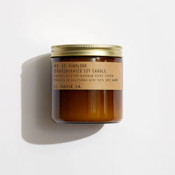 P.F. Candle Co. Wholesale Sunbloom Large Concentrated Candle - Product - Hand-poured into apothecary inspired amber jars with our signature kraft label and a brass lid.
